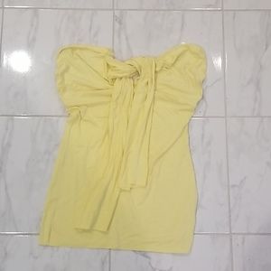Canary yellow tube top